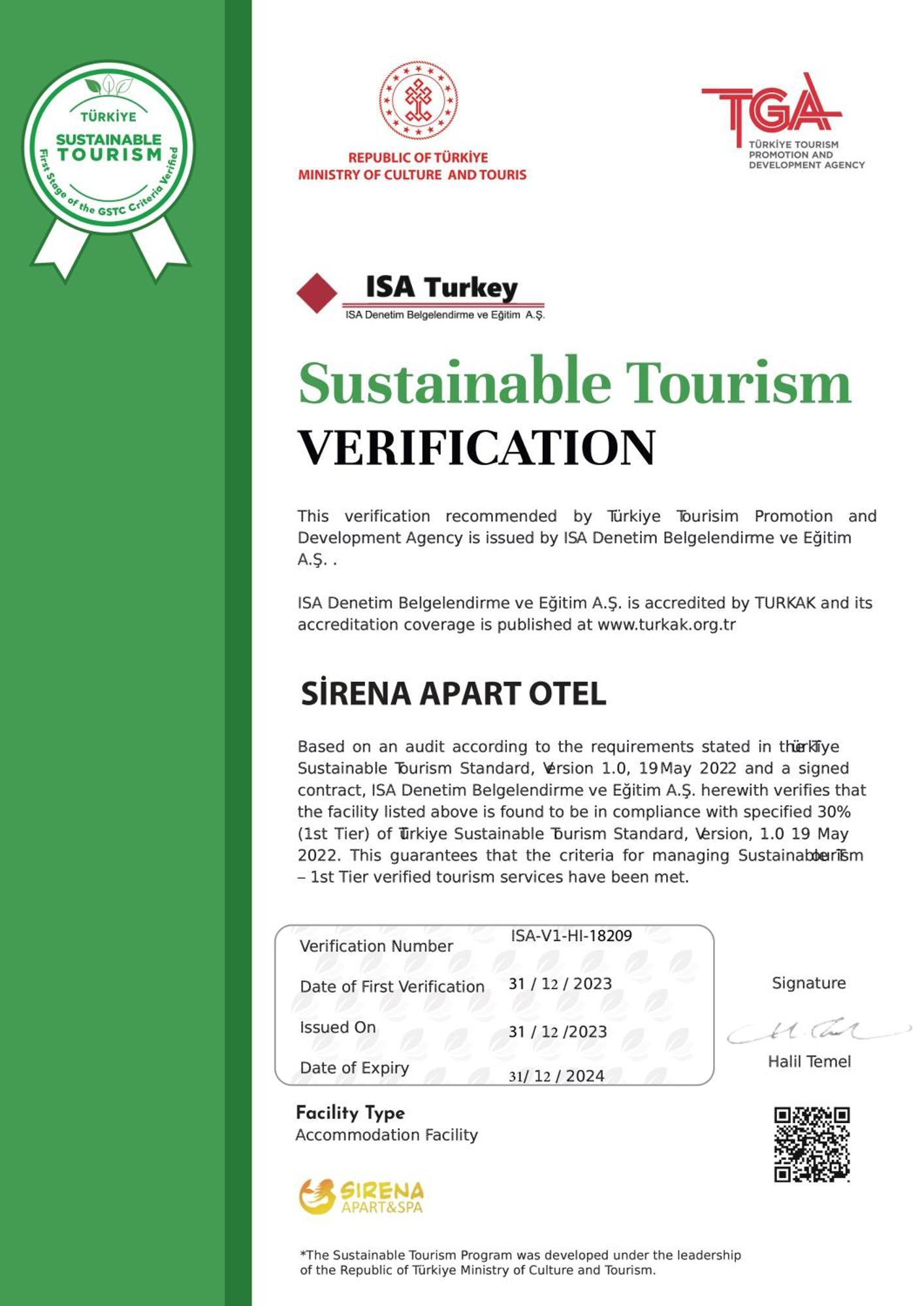 Sirena Apart & Spa Анталья Экстерьер фото